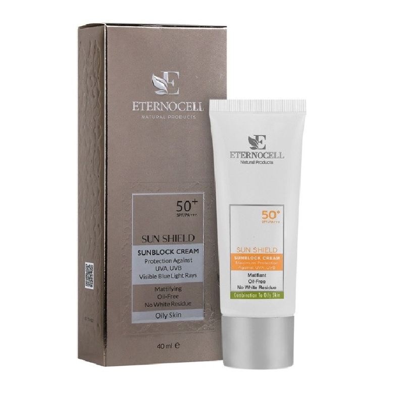 کرم ضد آفتاب پوست لک دار SPF50 بژ روشن اترنوسل 40 میلی لیتر