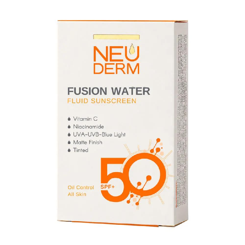 ضد آفتاب فلوئید فیوژن واتر SPF50 بی رنگ نئودرم 50 میلی لیتر
