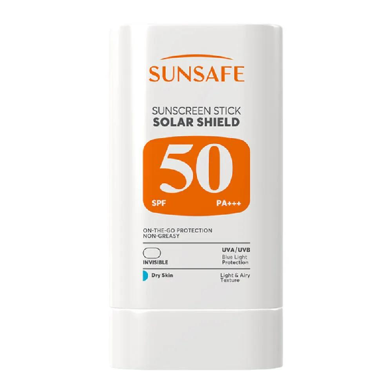 ضد آفتاب استیکی پوست خشک بی رنگ SPF50 سان سیف