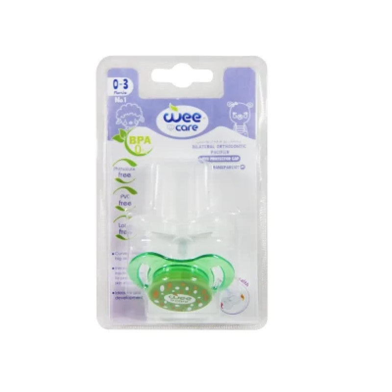 پستانک ارتودنسی سبز مدل P142 از 0 تا 3 ماهگی وی کر