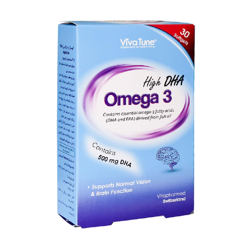 کپسول نرم ژلاتینی امگا 3 High DHA ویواتیون 30 عدد