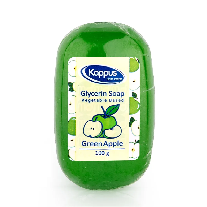 صابون گلیسیرین شفاف با رایحه سیب سبز کاپوس 100 گرم