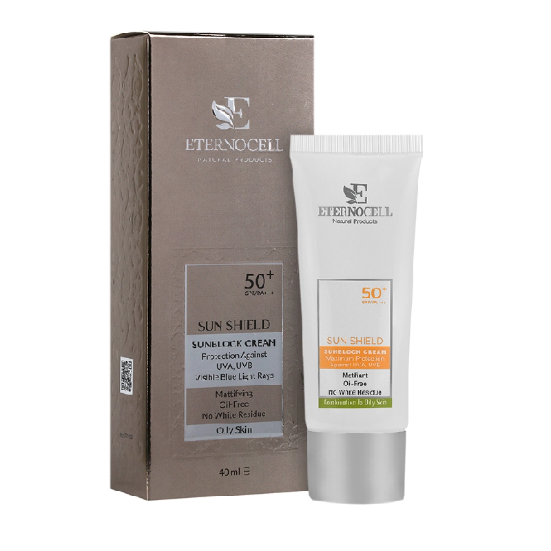 کرم ضد آفتاب SPF50 مناسب پوست چرب سان شیلد اترنوسل 40 میلی لیتر