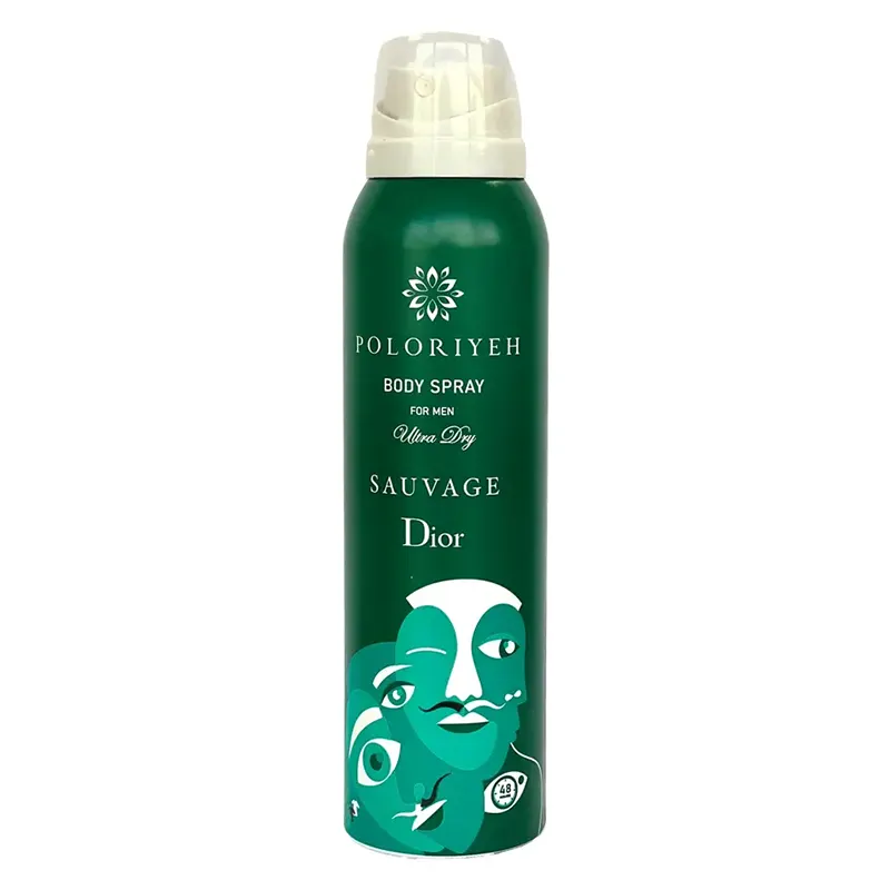 اسپری خوشبو کننده بدن مردانه مدل Sauvage Dior پلریه 150 میلی لیتر