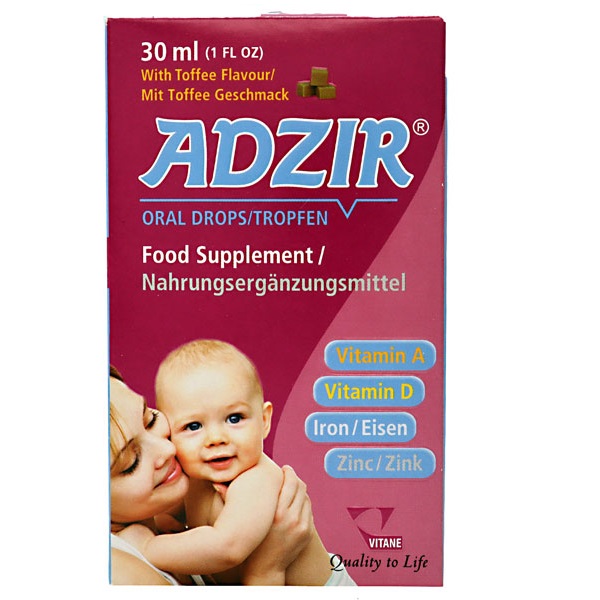 قطره خوراکی کودک آدزیر ویتان 30 میلی لیتر