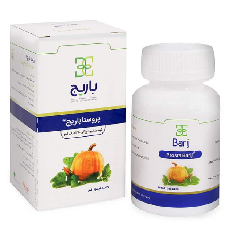 کپسول نرم پروستا ۳۹۰ میلی گرم 60 عددی باریج اسانس