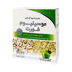 پودر ملین موسیلیوم فورت گیاهی ایران داروک (درمان یبوست مزمن و بواسیر) طعم سیب