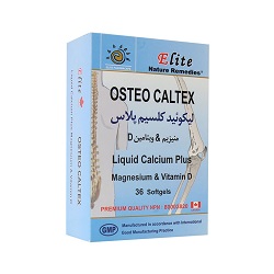 کپسول لیکوئید کلسیم پلاس الیت استئو 36 عددی
