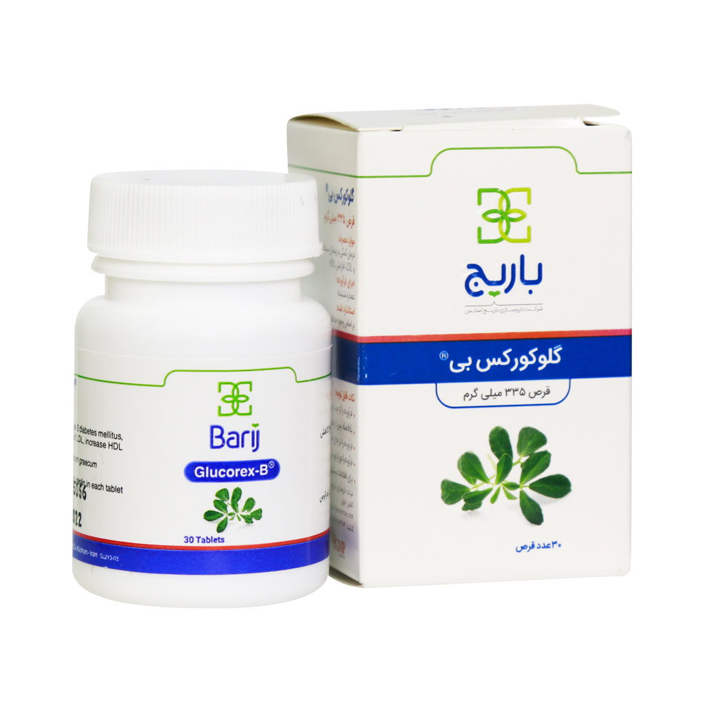 قرص گلوکورکس بی باریج اسانس 30 عددی