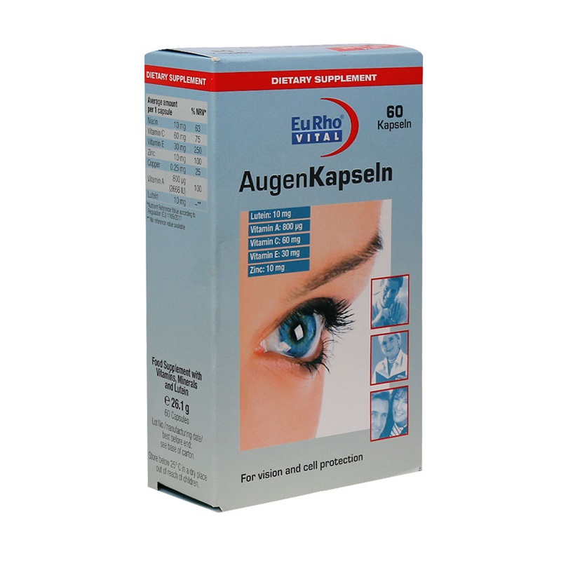 کپسول چشم اوژن یوروویتال 60 عددی