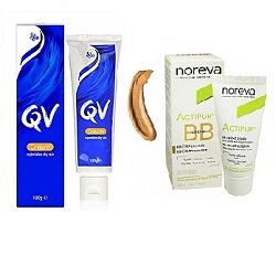 پک ویژه کرم مرطوب کننده کیووی 100 گرم + کرم اکتی پور نوروا رنگ گلدن حجم ۳۰ میلی لیتر