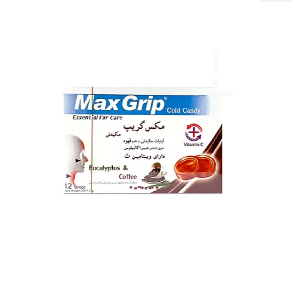 آبنبات مکیدنی با طعم قهوه مکس گریپ 12 عدد