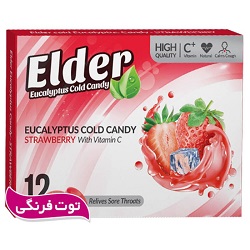 آبنبات اکالیپتوس توت فرنگی و نعنا الدر 12 عدد