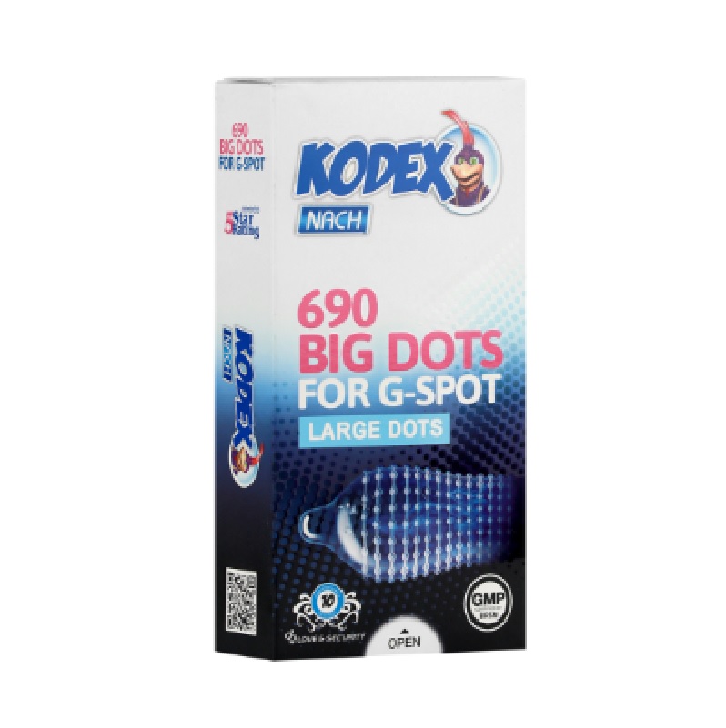 کاندوم خار درشت کدکس مدل Big Dot بسته 10 عددی