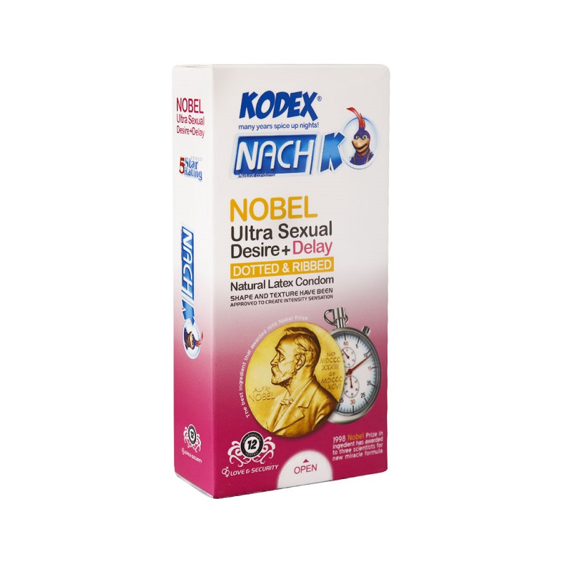 کاندوم تاخیری مدل Nobel Ultra کدکس 12 عددی
