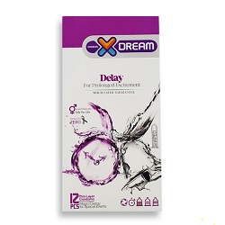کاندوم ایکس دریم مدل تاخیری DELAY بسته 12 عددی