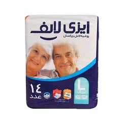 پوشک بزرگسال سایز بزرگ ایزی لایف ۱۴ عددی
