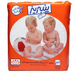 پوشک کودک سایز بزرگ پنبه ریز 20 عددی