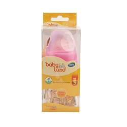 شیشه شیر پیرکس فندقی بی بی لند Baby Land مدل 376 حجم 150 میلی لیتر