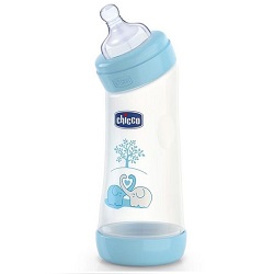 شیشه شیر مدل Well-Being Angled Bottle چیکو پسرانه 250 میلی لیتر