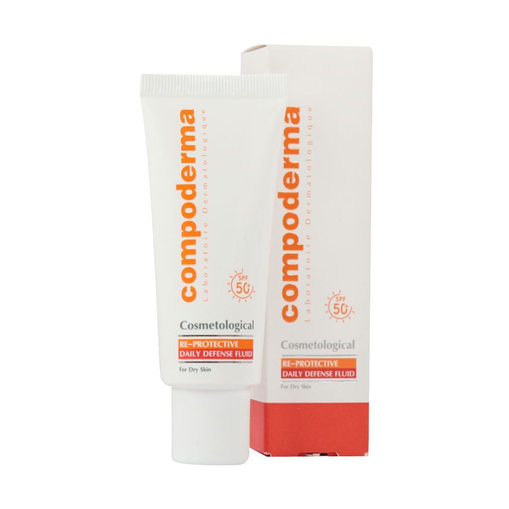 کرم ضد آفتاب SPF50 پوست خشک و خیلی خشک کامپودرما 40 میلی لیتر