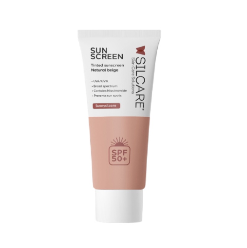 کرم ضدآفتاب بژ طبیعی +SPF 50 سیلکر 50 میلی لیتر