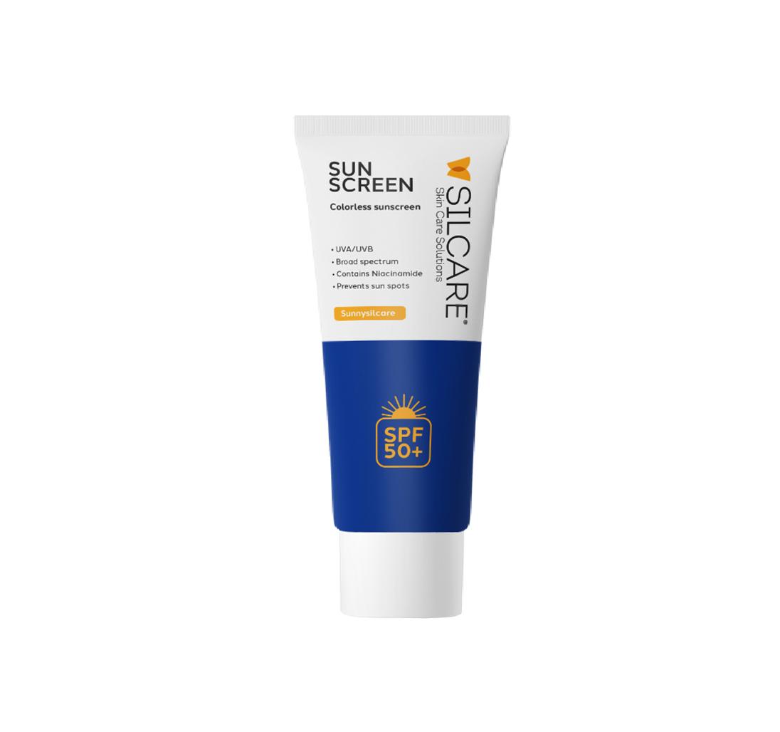 کرم ضدآفتاب +SPF 50 بی رنگ سیلکر