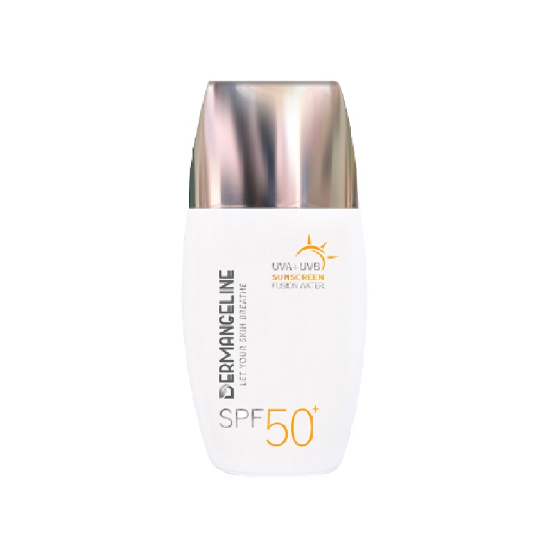 ضد آفتاب فیوژن واتر انواع پوست Spf50 درم انجلین 50 میلی لیتر
