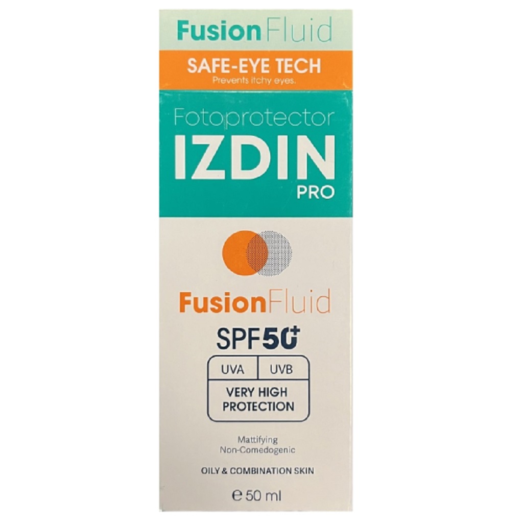 ضد آفتاب فیوژن فلوئید SPF50 ایزدین پرو 50 میلی لیتر