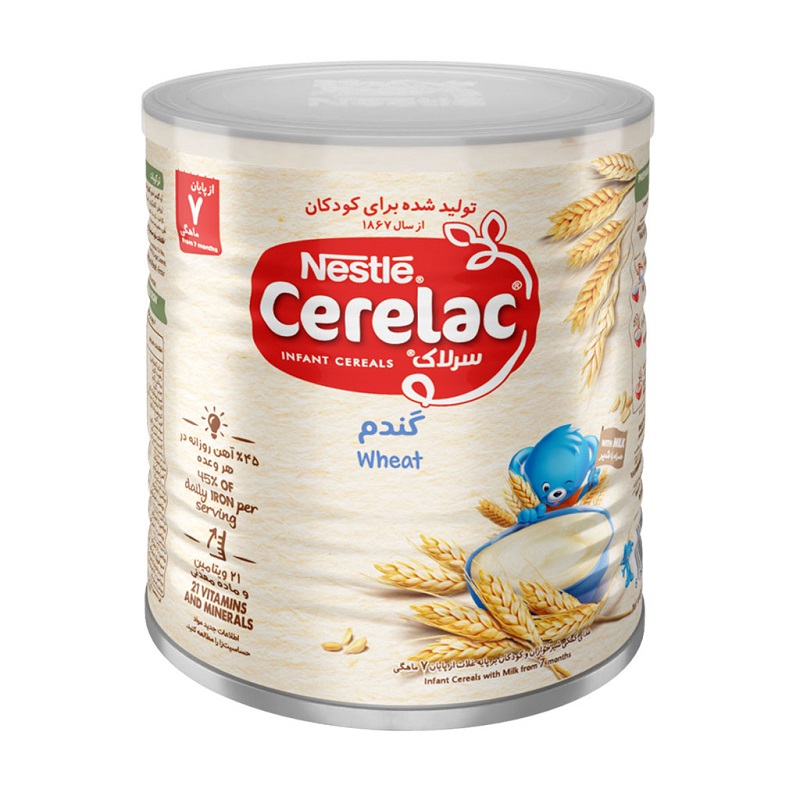 سرلاک گندم نستله از پایان 7 ماهگی 400 گرم