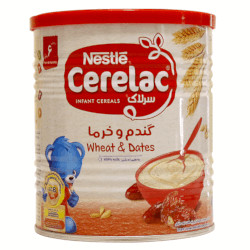 سرلاک گندم و خرما به همراه شیر