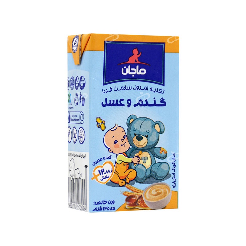 فرنی گندم و عسل ماجان کاله مخصوص کودکان 1 سال به بالا 135 گرم