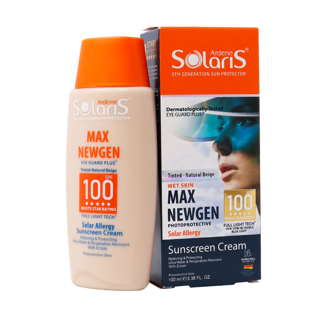 ضد آفتاب کرم پودری مکس نیوژن +SPF 100 آردن سولاریس 100 میلی لیتر