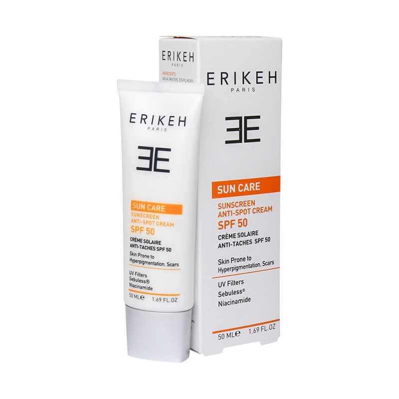 ضد آفتاب و ضد لک بی‌رنگ SPF50 اریکه 50 میلی لیتر