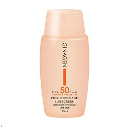 کرم ضد آفتاب رنگی پوست چرب SPF50 رنگ متوسط 02 ژیناژن 50 میلی لیتر