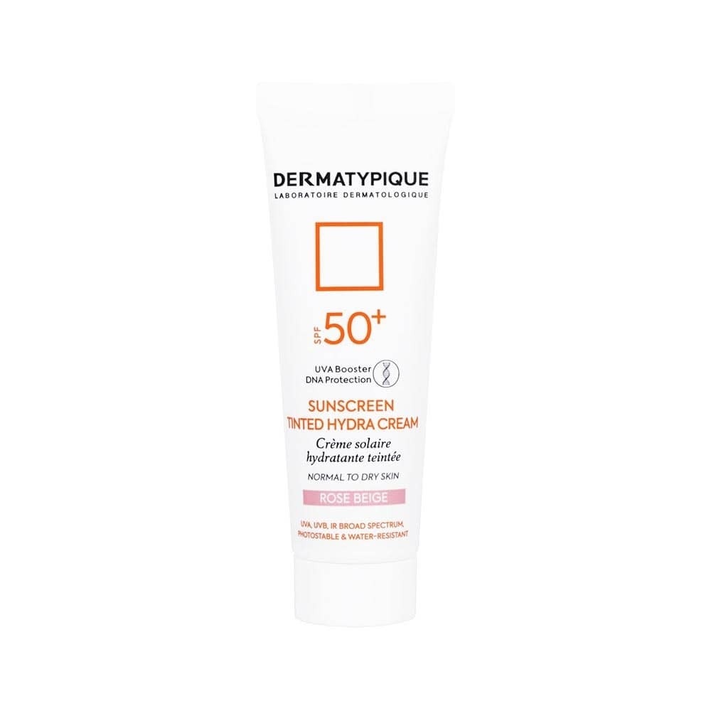 ضد آفتاب رنگی رز بژ پوست خشک SPF50 مدل هیدرا درماتیپیک 50 میلی لیتر
