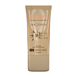 ضد آفتاب کرم‌ پودری بژ طبیعی مکی ‌سان SPF50 سان سیف