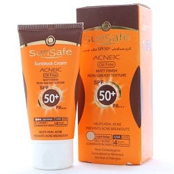 ضد آفتاب فاقد چربی آکنئیک بدون رنگ SPF50 سان سیف