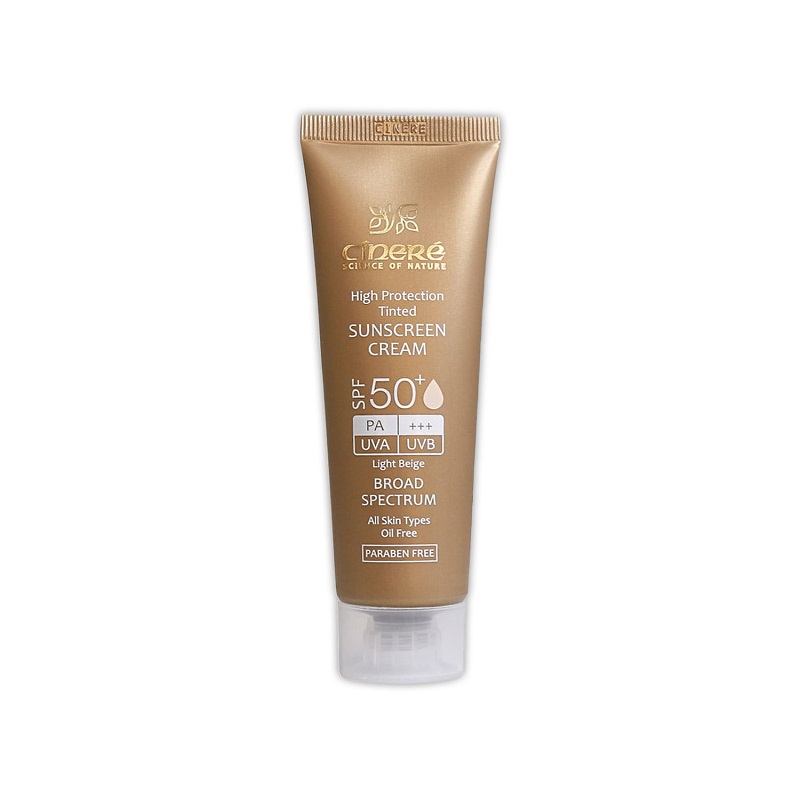 کرم ضد آفتاب بژ طبیعی SPF50 سینره 50 میلی لیتر