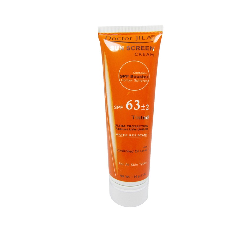 کرم ضد آفتاب رنگی SPF63 دکتر ژیلا 50 میلی لیتر