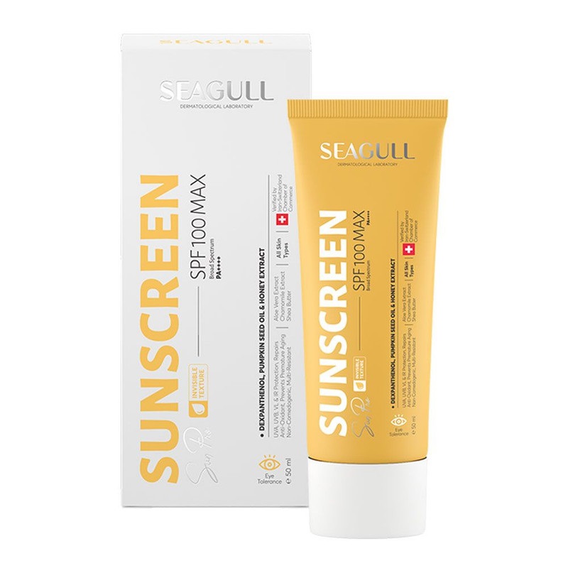 کرم ضد آفتاب SPF100 مناسب انواع پوست سی گل 50 میلی لیتر