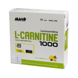 ویال خوراکی ال کارنیتین مایع 1000 با طعم لیمو بری آلامو 10 عدد