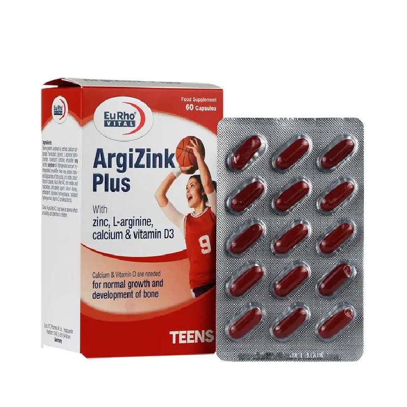 کپسول آرژی زینک پلاس یوروویتال 60 عدد