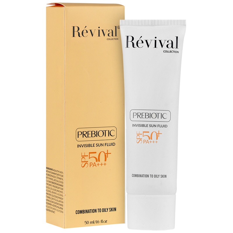 فلوئید ضد آفتاب پروبیوتیک SPF50 پوست چرب رویوال 50 میلی لیتر
