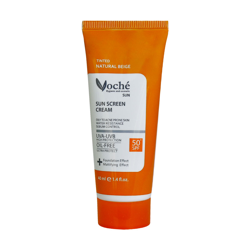 کرم ضد آفتاب پوست چرب بژ روشن SPF50 وچه 40 میلی لیتر