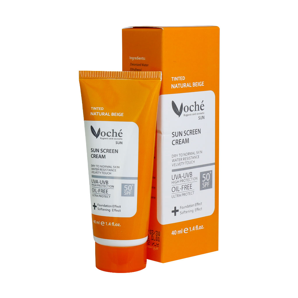کرم ضد آفتاب پوست خشک بی رنگ SPF50 وچه 40 میلی لیتر