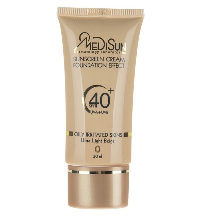 کرم ضد آفتاب SPF40 پوست چرب و حساس بژ خیلی روشن شماره 0 مدیسان 30 میلی لیتر