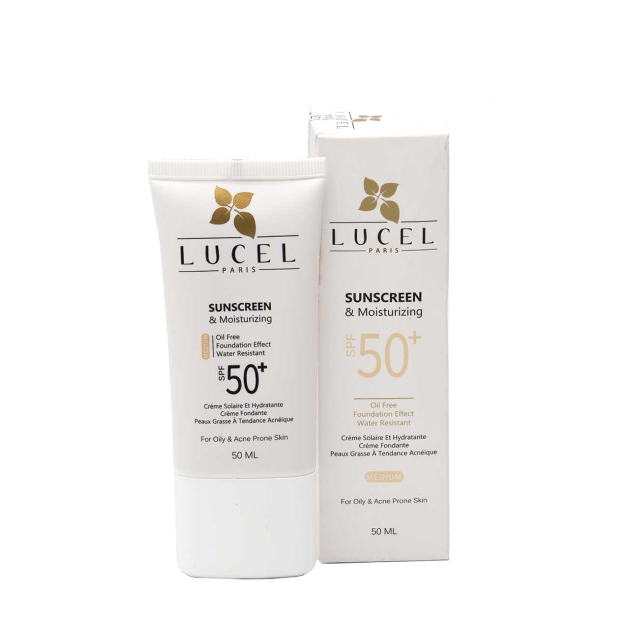 ضدآفتاب پوست چرب و مختلط رنگ لایت Spf 50 لوسل 50 میلی لیتر