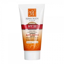 ضد آفتاب رنگی بژ طبیعی ضد چروک +SPF50 مای