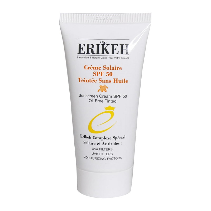 کرم ضد آفتاب رنگی SPF50 اریکه مناسب پوست های چرب 50 میلی لیتر